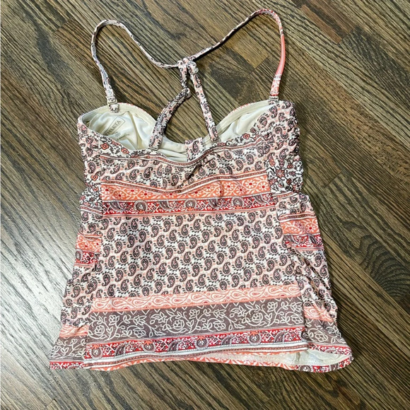 Athleta paisley print swim tankini top size XS - Picture 3 of 4